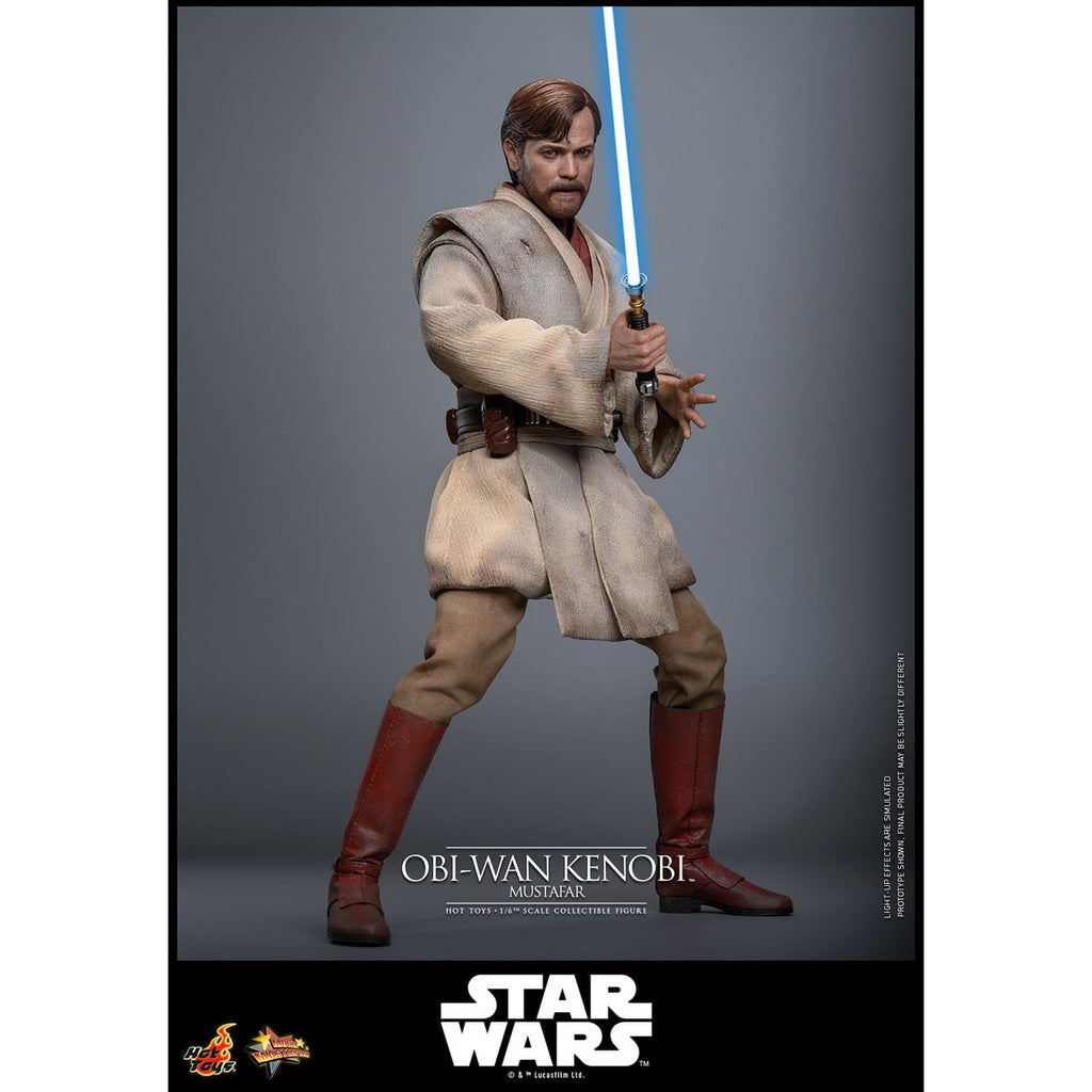 Produktbild Star Wars Episod III: Mörkrets hämnd – Obi-Wan Kenobi (Mustafar) Masterpiece 1:6 actionfigur