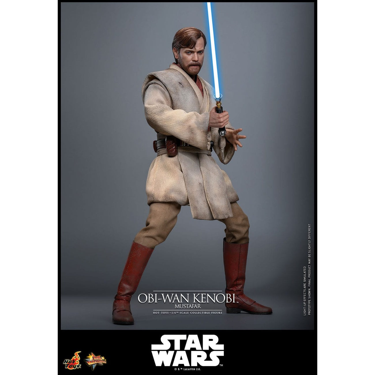 Produktbild Star Wars Episod III: Mörkrets hämnd – Obi-Wan Kenobi (Mustafar) Masterpiece 1:6 actionfigur