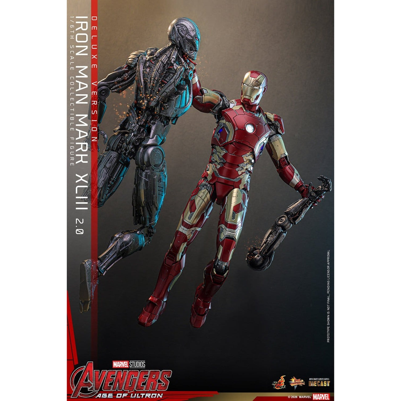Produktbild Avengers: Age of Ultron - Iron Man Mark XLIII Masterpiece 1:6 Actionfigur Deluxe-version