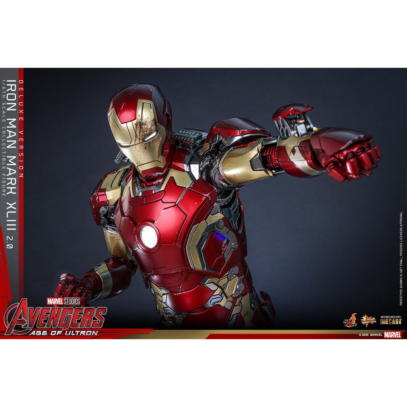 Produktbild Avengers: Age of Ultron - Iron Man Mark XLIII Masterpiece 1:6 Actionfigur Deluxe-version