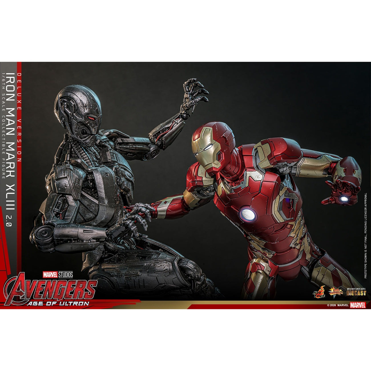 Produktbild Avengers: Age of Ultron - Iron Man Mark XLIII Masterpiece 1:6 Actionfigur Deluxe-version