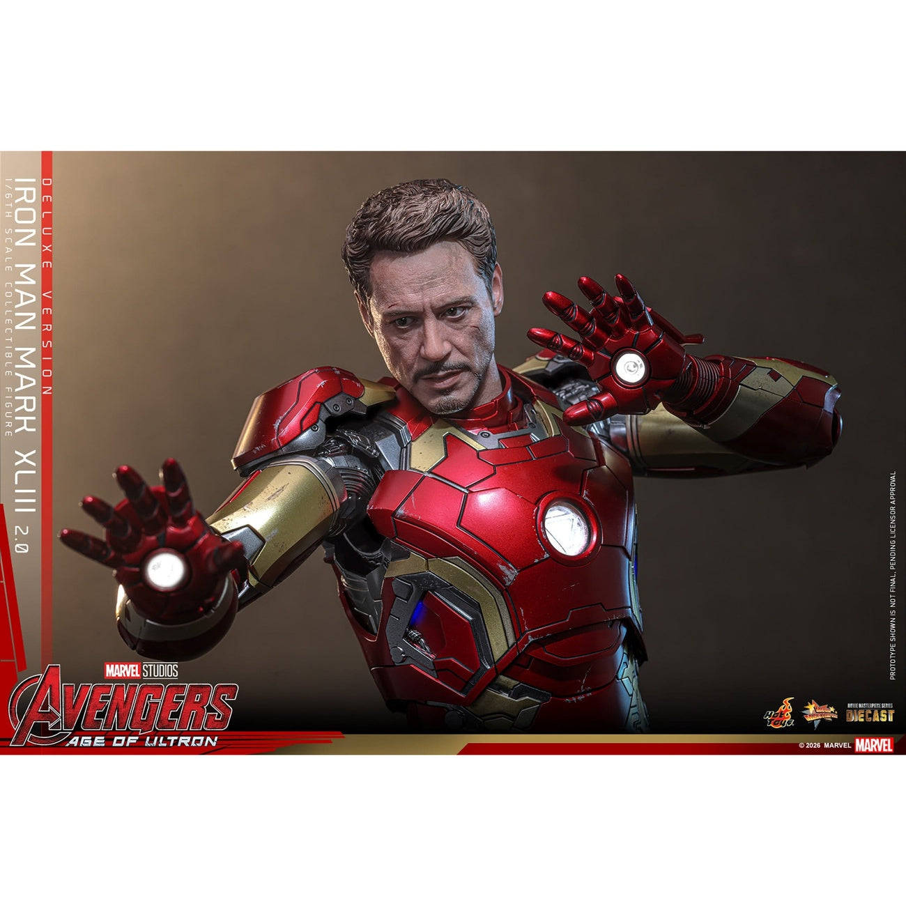 Produktbild Avengers: Age of Ultron - Iron Man Mark XLIII Masterpiece 1:6 Actionfigur Deluxe-version