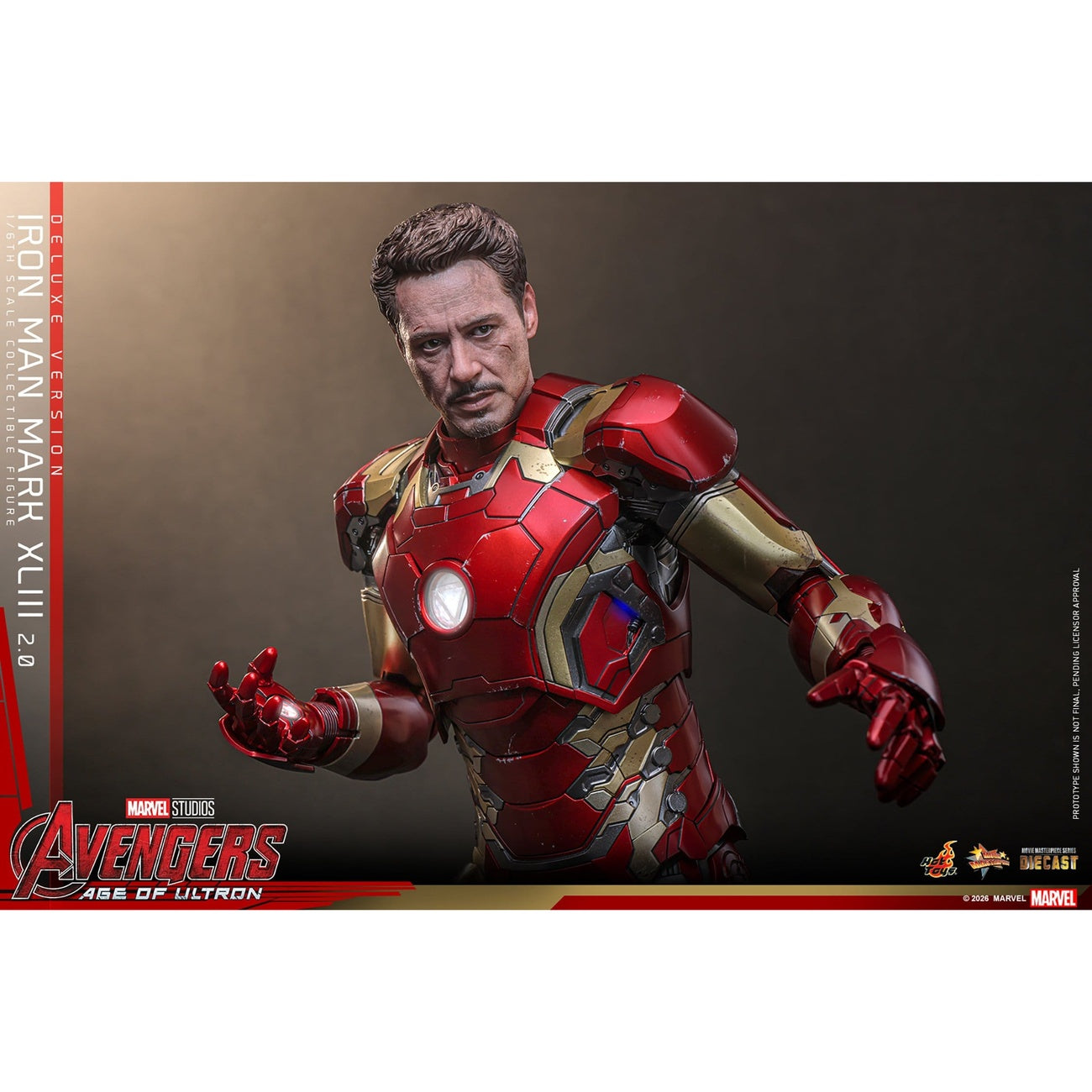 Produktbild Avengers: Age of Ultron - Iron Man Mark XLIII Masterpiece 1:6 Actionfigur Deluxe-version