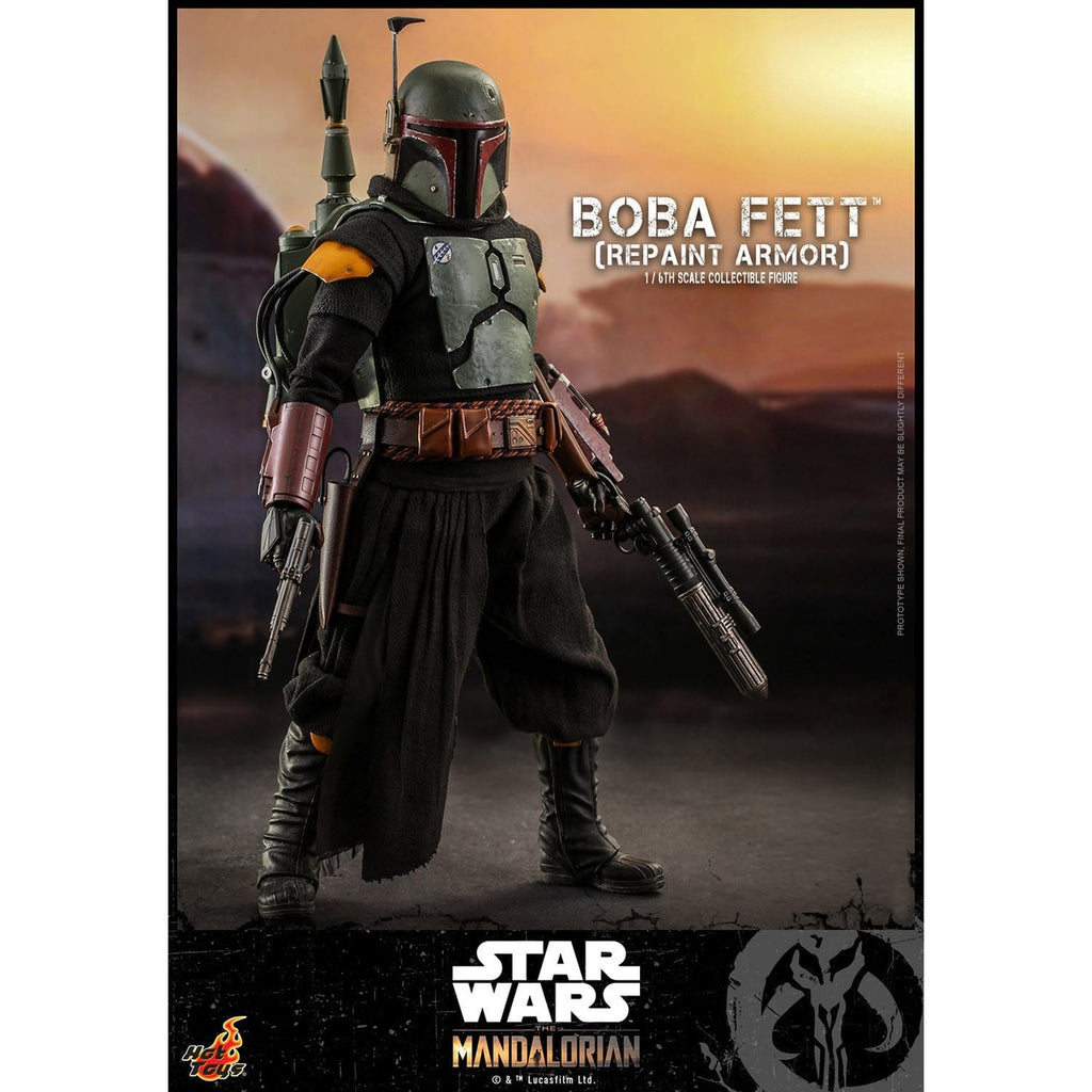 Produktbild Star Wars: The Mandalorian – Boba Fett Actionfigur 1:6 Repaint Armor Special Edition