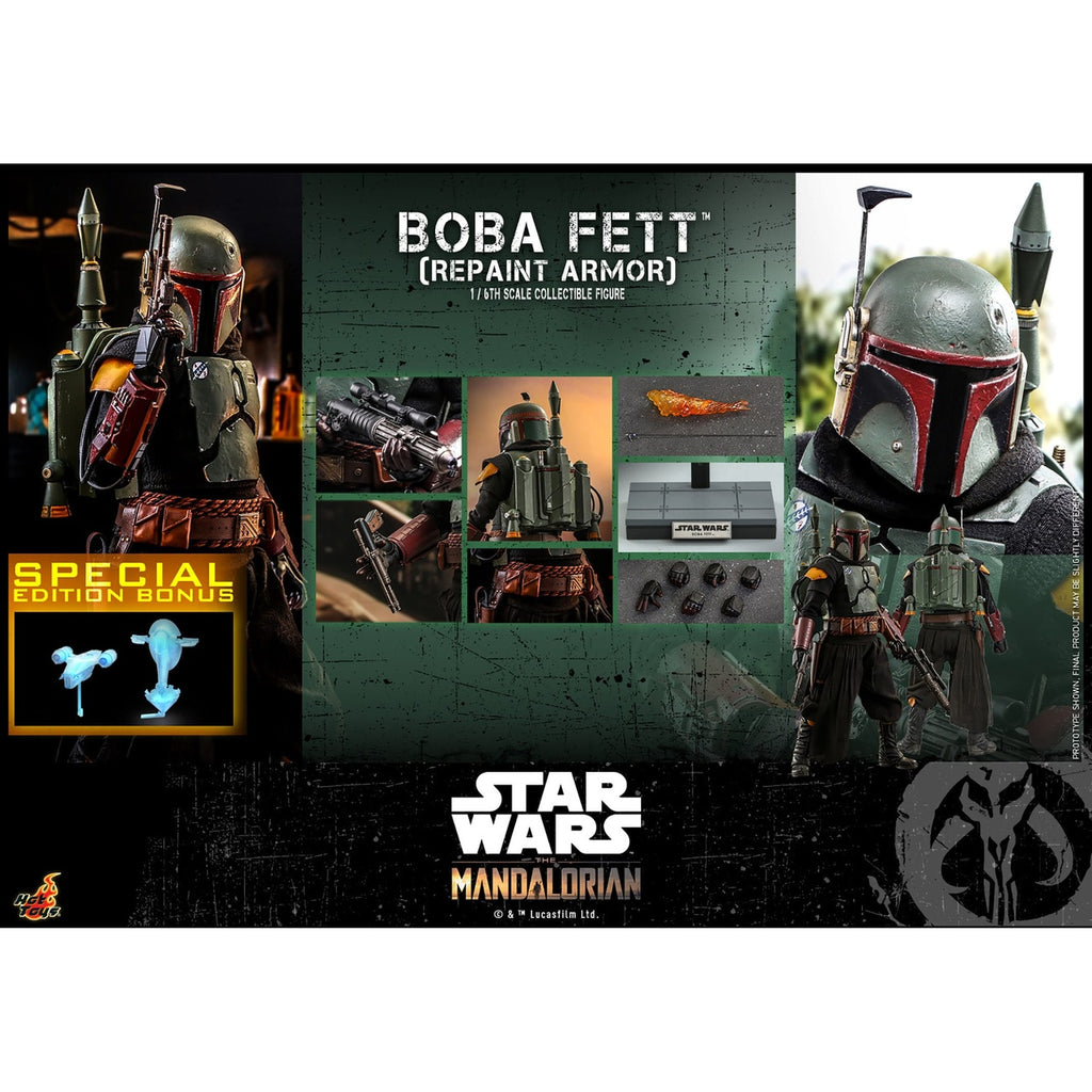 Produktbild Star Wars: The Mandalorian – Boba Fett Actionfigur 1:6 Repaint Armor Special Edition