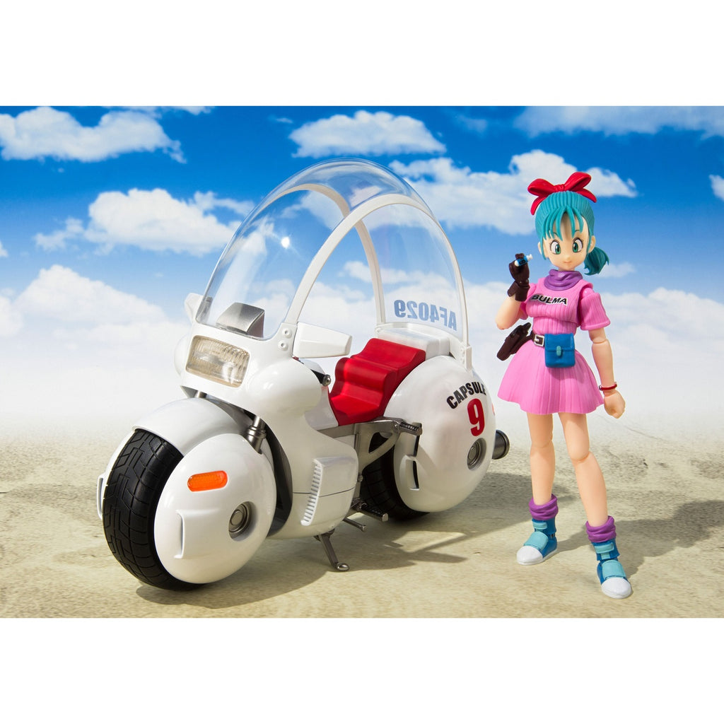 Produktbild Dragon Ball - Bulma med Hoipoi Capsule nr 9 S.H. Figuarts-set