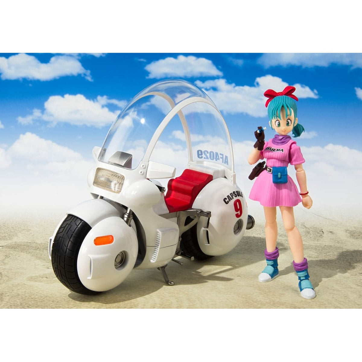 Produktbild Dragon Ball - Bulma med Hoipoi Capsule nr 9 S.H. Figuarts-set