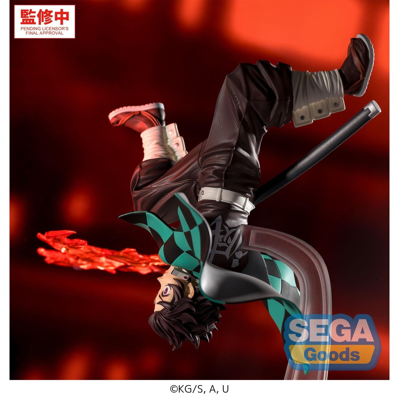 Produktbild Demon Slayer - Tanjiro Kamado Figur Hinokami Kagura Nedgående Sol Transformation