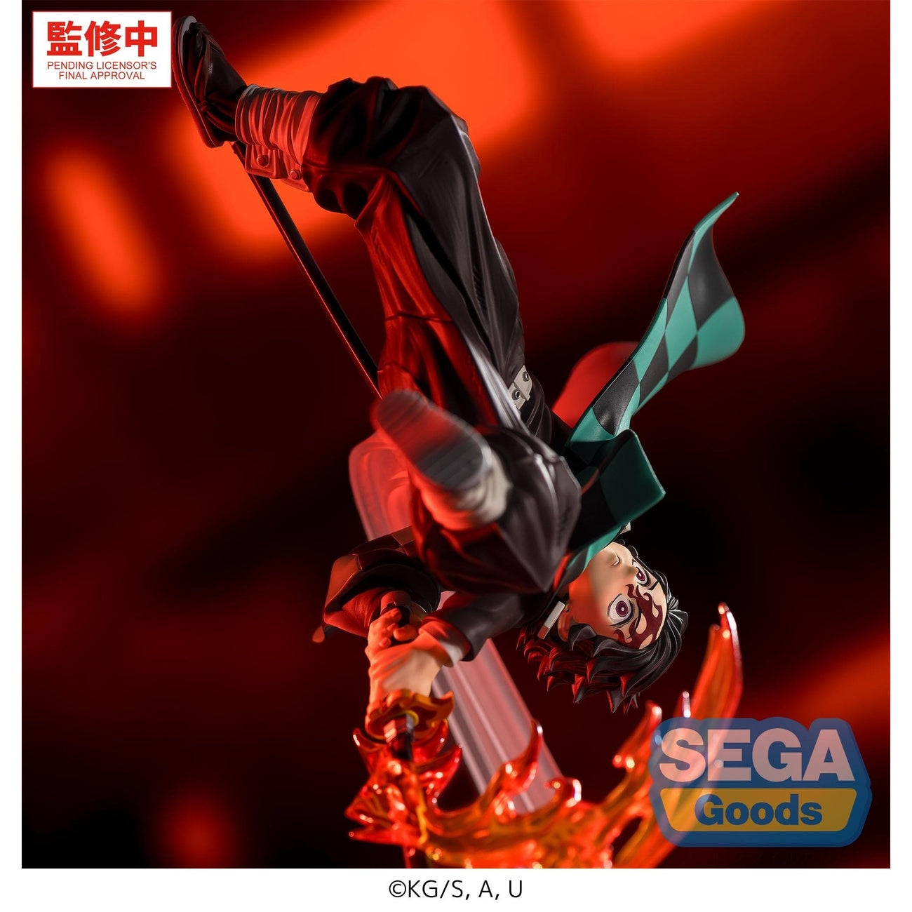 Produktbild Demon Slayer - Tanjiro Kamado Figur Hinokami Kagura Nedgående Sol Transformation