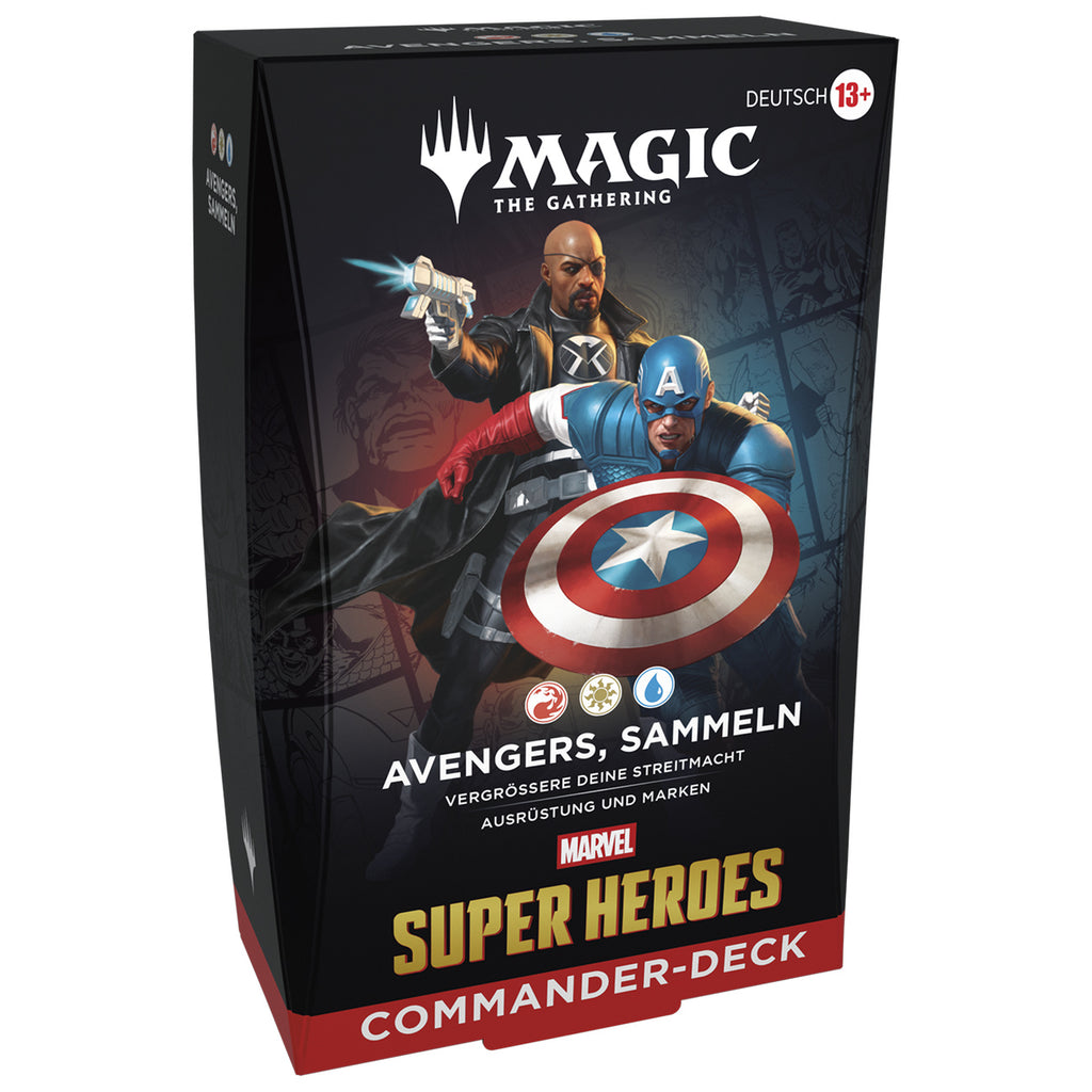 Produktbild Marvel Super Heroes Avengers Commander-lek hög tysk version - Magic The Gathering