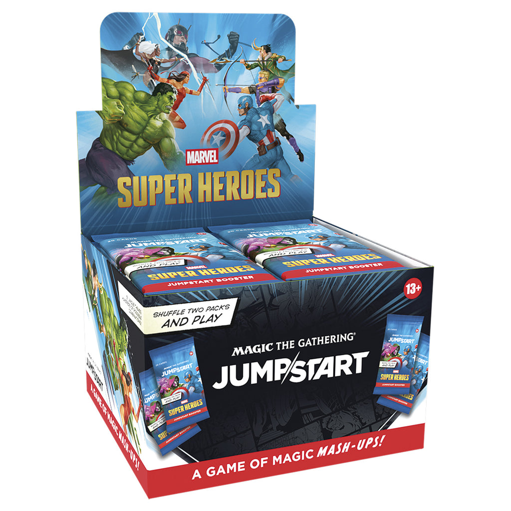 Produktbild Marvel Super Heroes Jumpstart Booster engelsk version – Magic: The Gathering-display