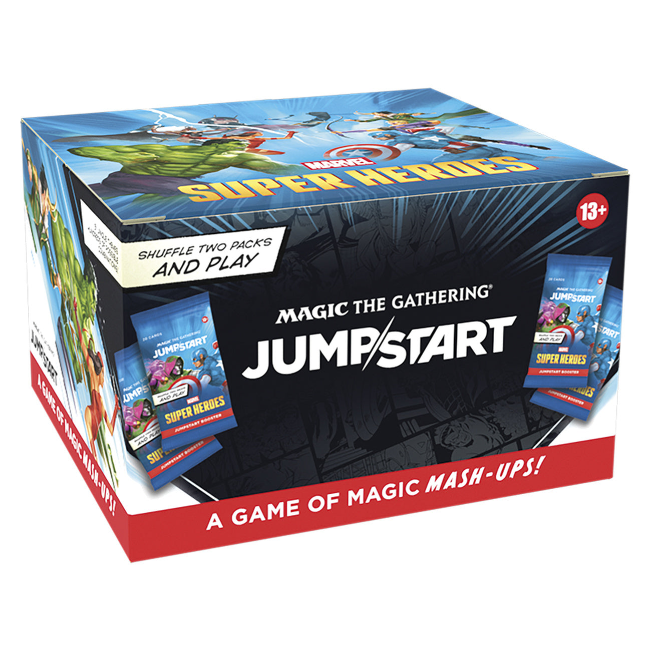 Produktbild Marvel Super Heroes Jumpstart Booster engelsk version – Magic: The Gathering-display