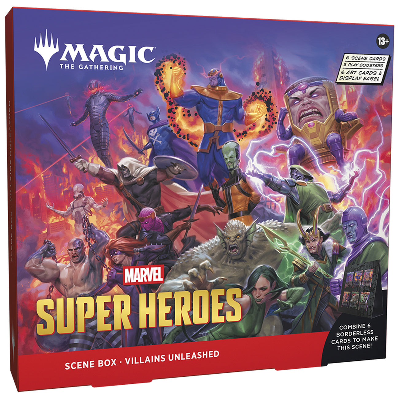 Produktbild Marvel Super Heroes Villains Unleashed Scene Box engelsk version – Magic: The Gathering