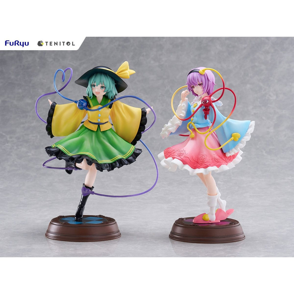 Produktbild Touhou Project Tenitol PVC-staty Koishi Komeiji & Satori Komeiji 22 cm