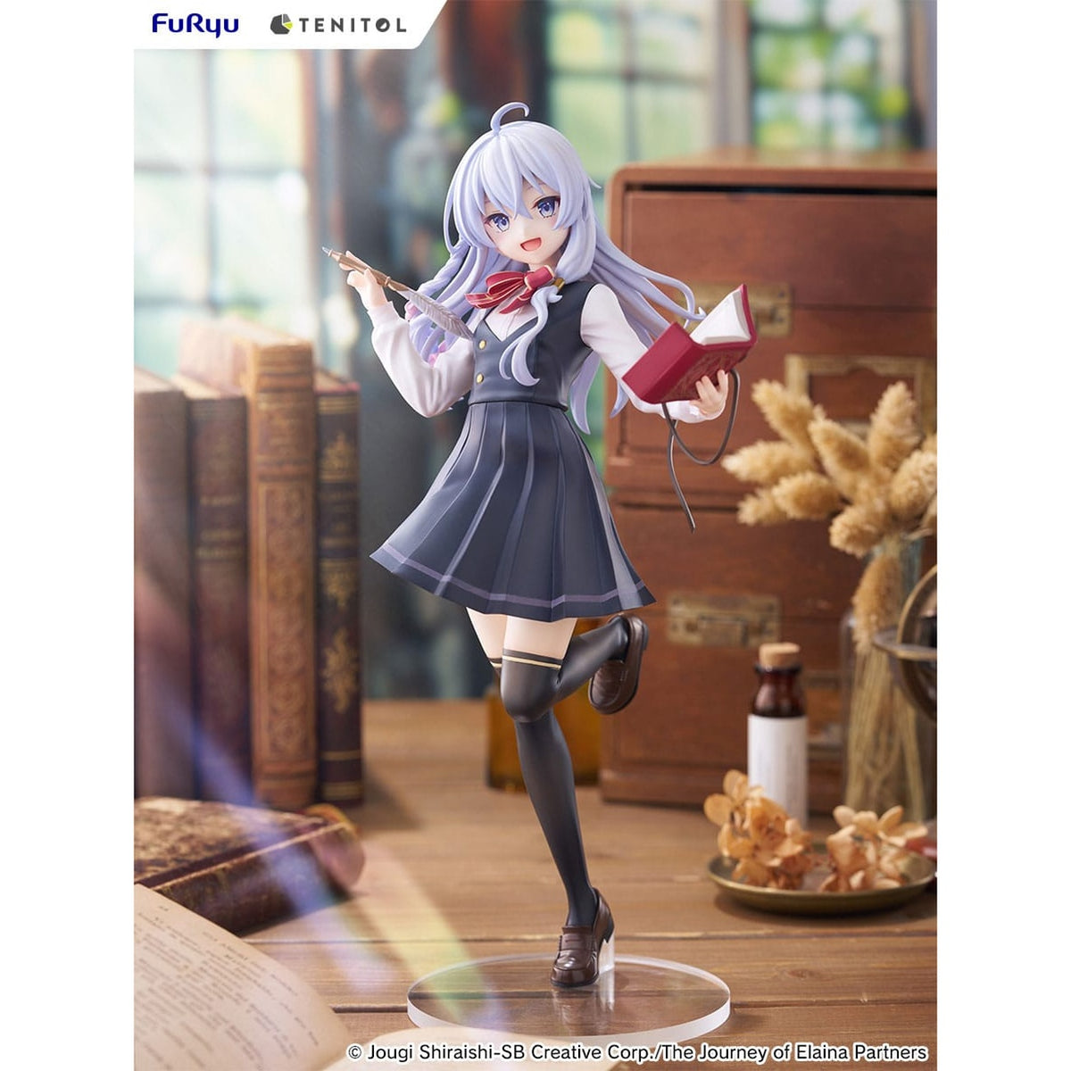 Produktbild Wandering Witch: The Journey of Elaina Tenitol hög PVC-staty Elaina skoluniform Ver. 29 cm