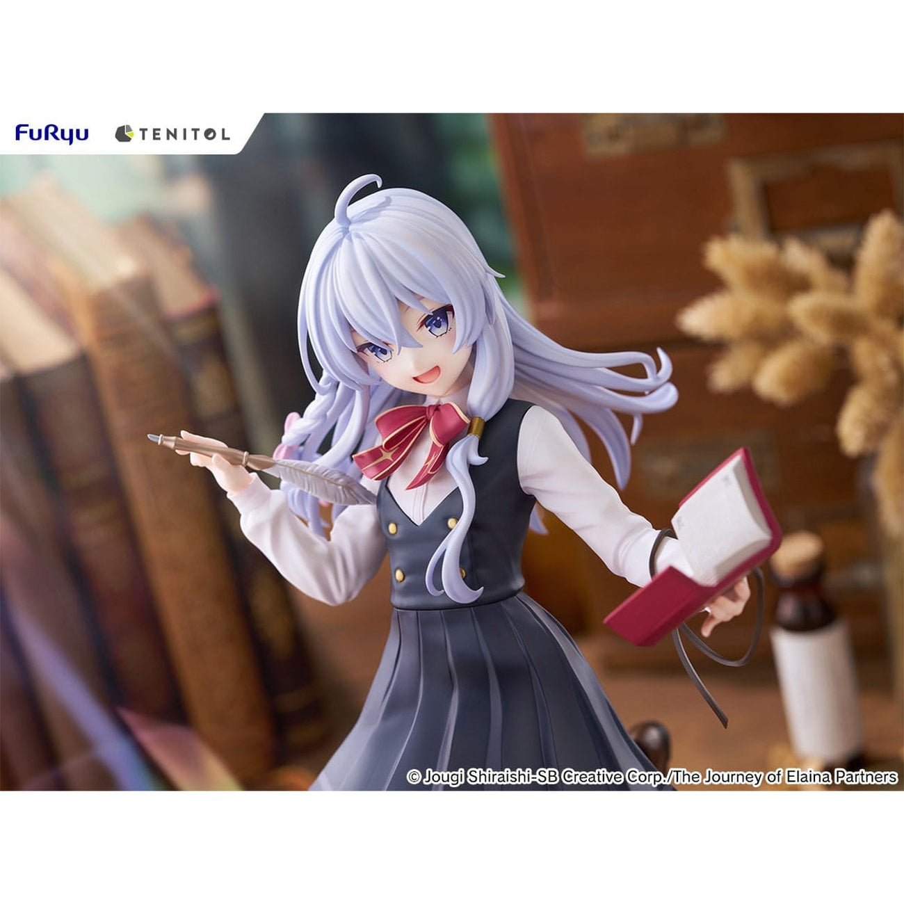 Produktbild Wandering Witch: The Journey of Elaina Tenitol hög PVC-staty Elaina skoluniform Ver. 29 cm