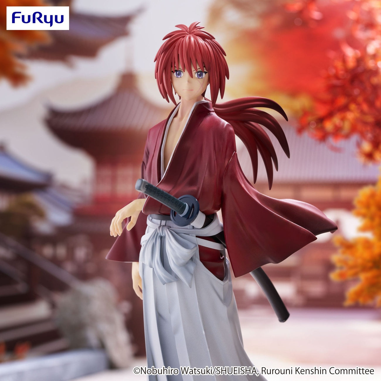 Produktbild Rurouni Kenshin: Meiji-svärdsmannen – en romantisk berättelse Trio-Try-iT PVC-staty Kenshin Himura 19 cm