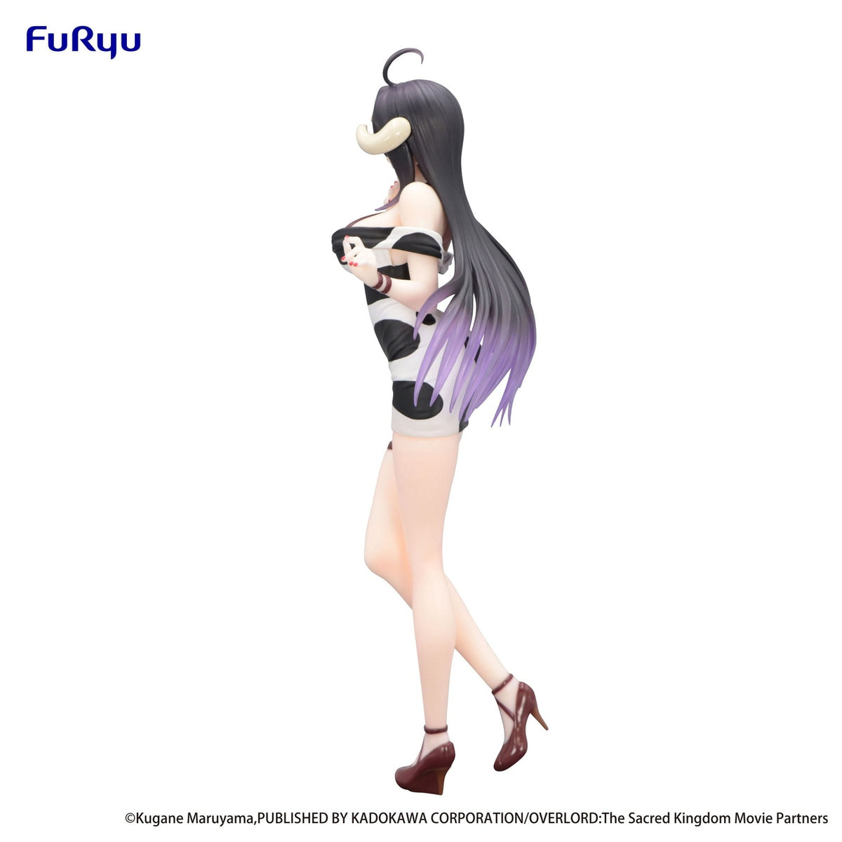 Produktbild Overlord Trio-Try-iT PVC-staty Albedo Miniklänning Kospetsmönster Ver. 21 cm