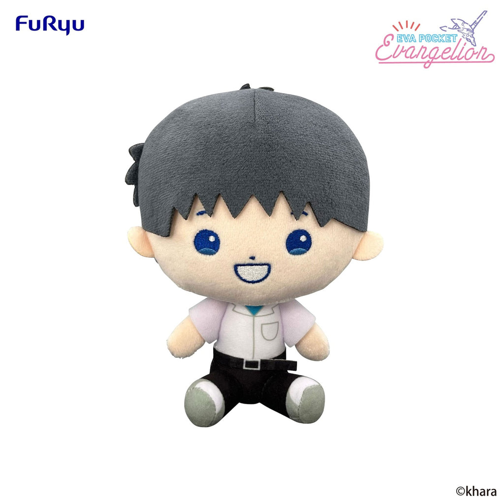 Produktbild Neon Genesis Evangelion Eva pocket plyschfigur Shinji 17 cm