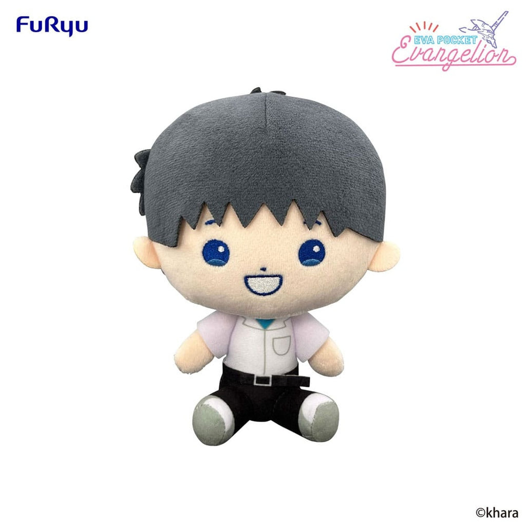 Produktbild Neon Genesis Evangelion Eva pocket plyschfigur Shinji 17 cm