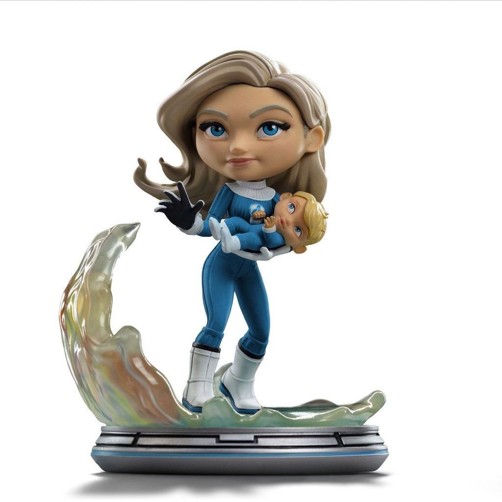 Produktbild Fantastic Four Mini Co. PVC-figur Invisible Woman och Franklin 15 cm