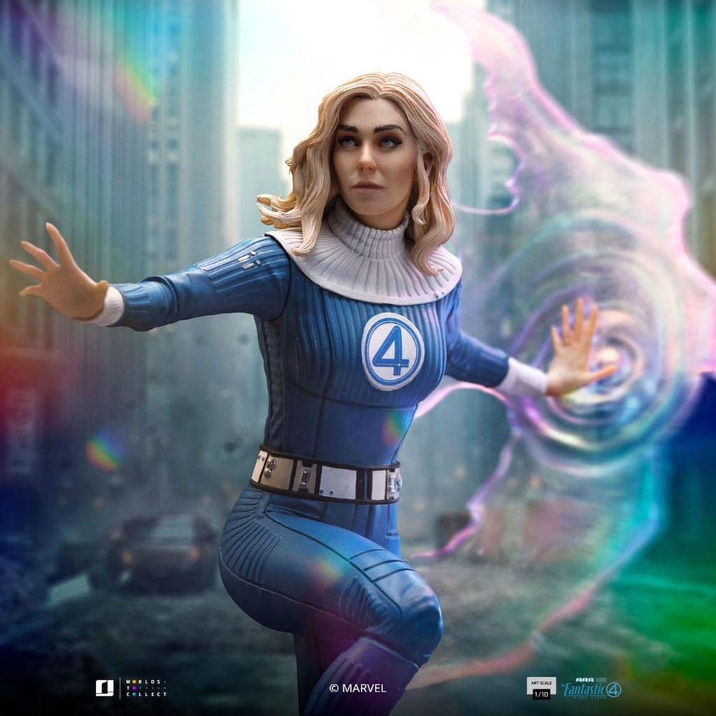 Produktbild Fantastic Four Art Scale-staty 1/10 Invisible Woman och Franklin 28 cm