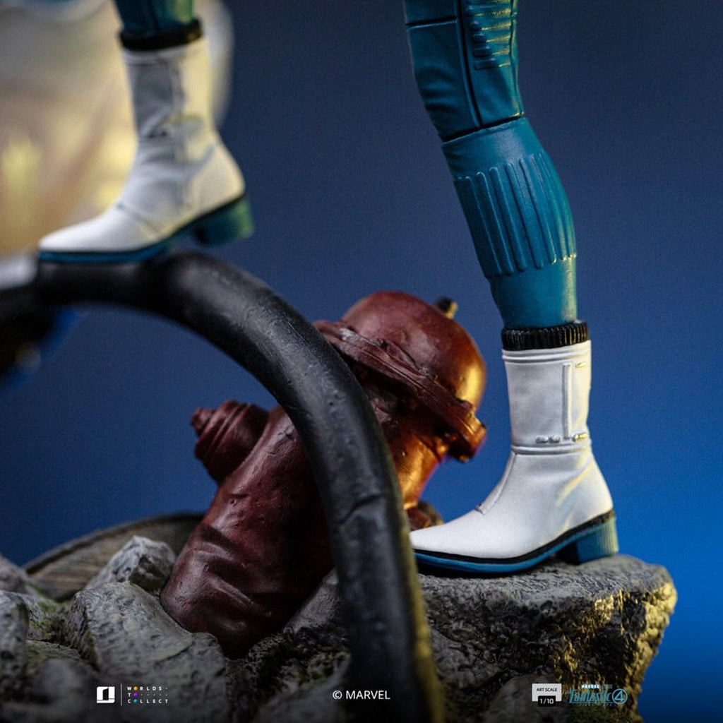 Produktbild Fantastic Four Art Scale-staty 1/10 Invisible Woman och Franklin 28 cm
