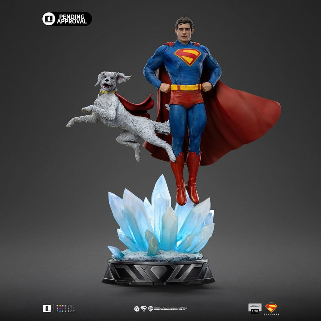 Produktbild Superman Legacy Art Scale-staty 1/10 Superman & Krypto 32 cm