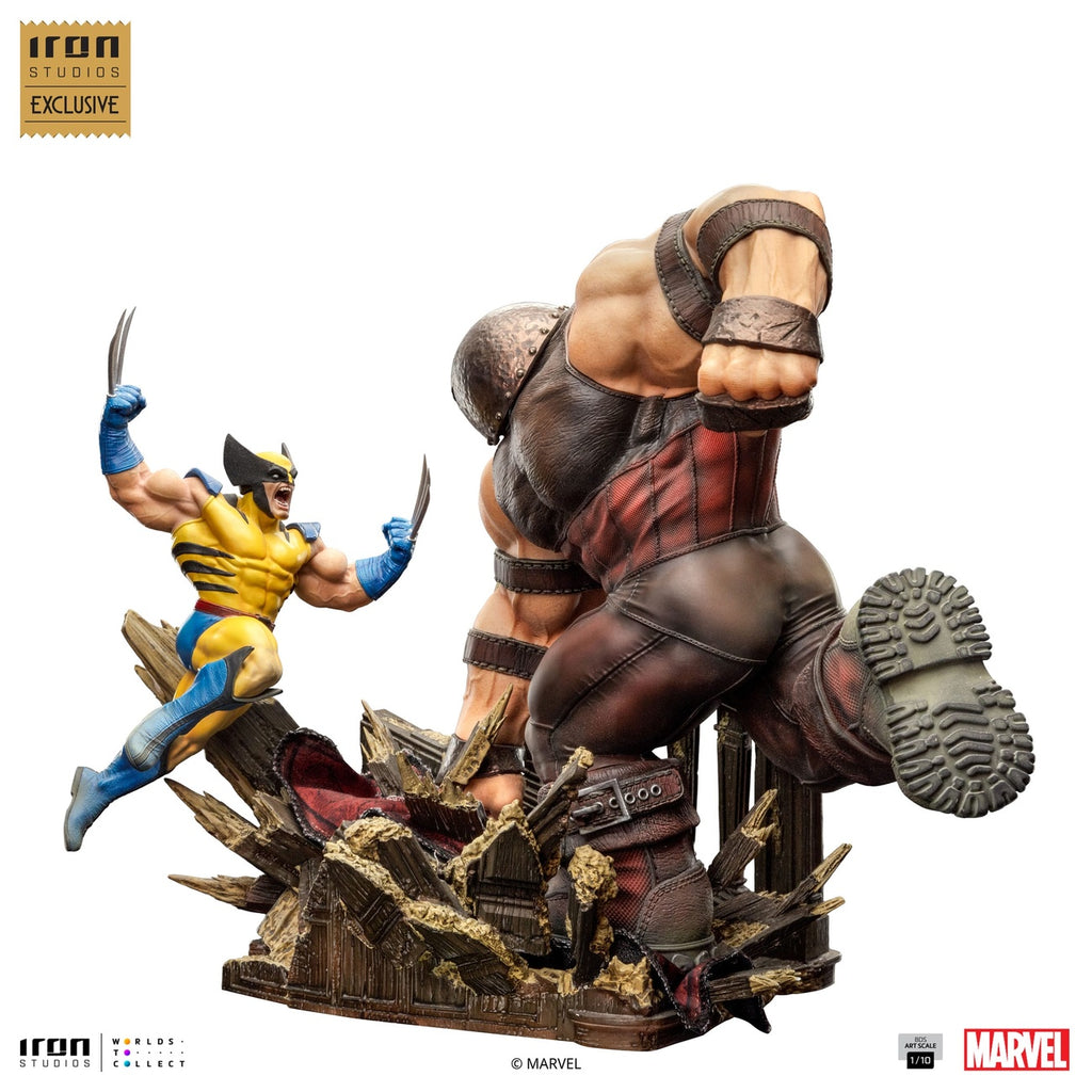 Produktbild Marvel BDS Art Scale 1/10-staty Wolverine vs Juggernaut heo EU Exclusive 30 cm