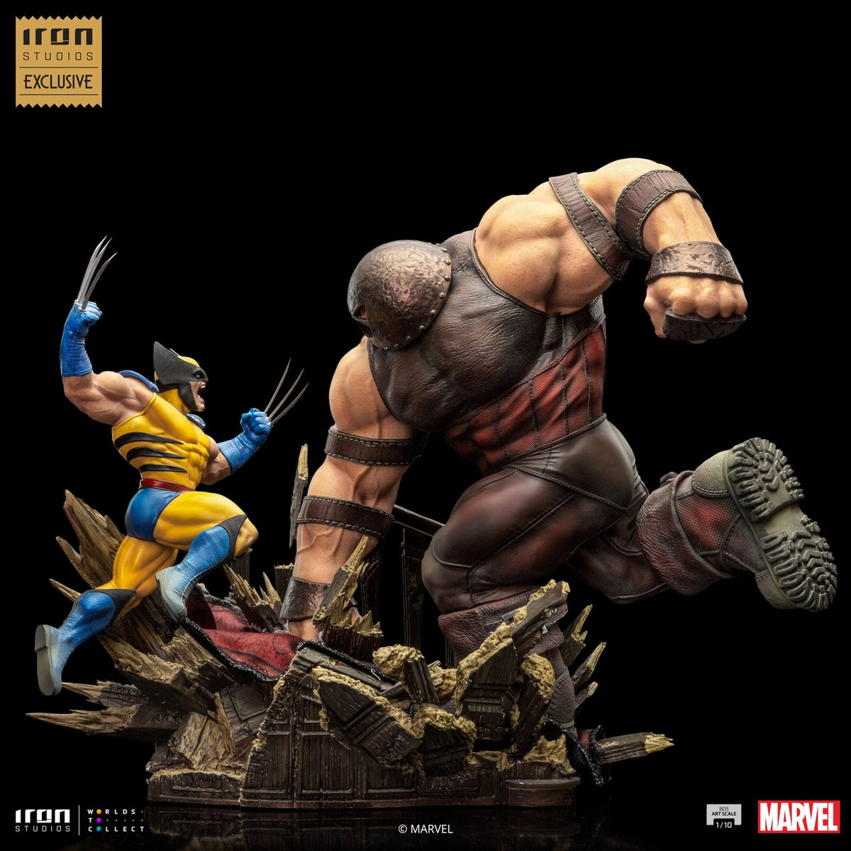 Produktbild Marvel BDS Art Scale 1/10-staty Wolverine vs Juggernaut heo EU Exclusive 30 cm