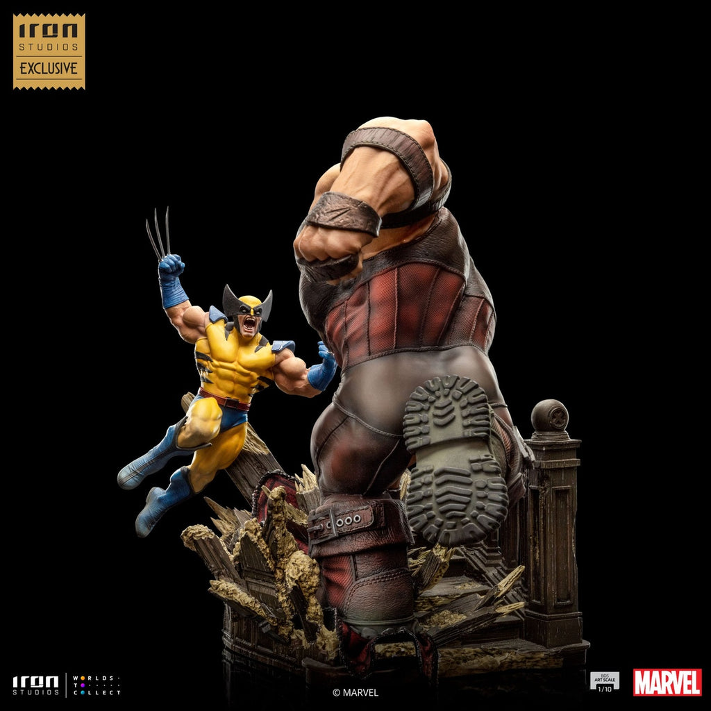 Produktbild Marvel BDS Art Scale 1/10-staty Wolverine vs Juggernaut heo EU Exclusive 30 cm