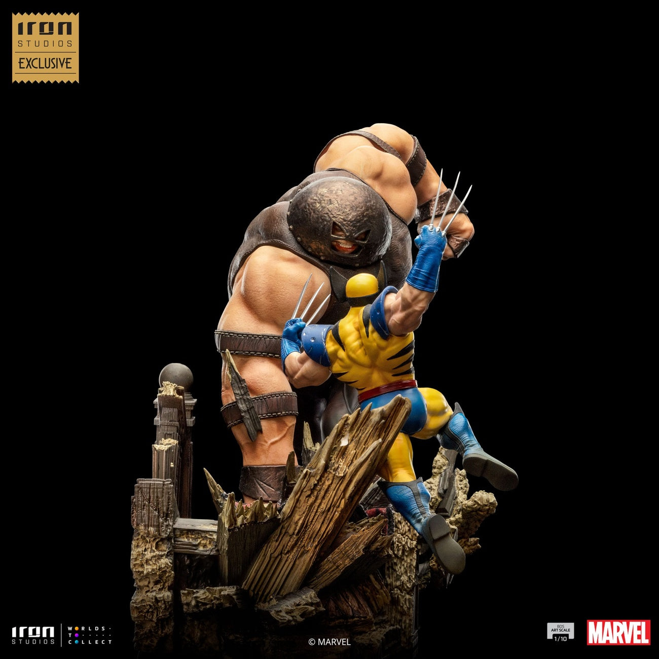 Produktbild Marvel BDS Art Scale 1/10-staty Wolverine vs Juggernaut heo EU Exclusive 30 cm