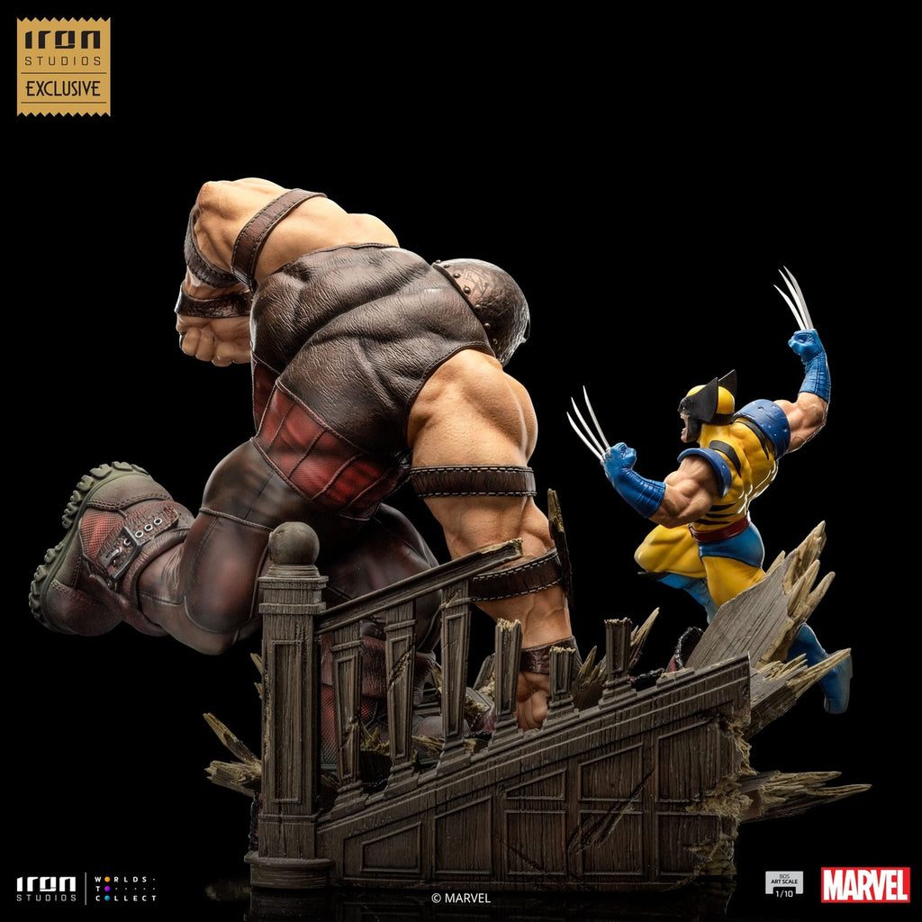 Produktbild Marvel BDS Art Scale 1/10-staty Wolverine vs Juggernaut heo EU Exclusive 30 cm