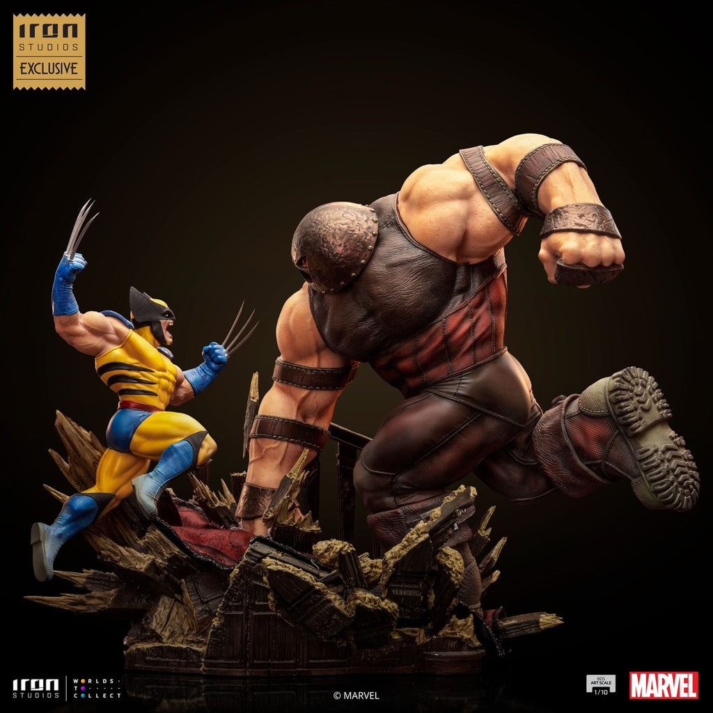 Produktbild Marvel BDS Art Scale 1/10-staty Wolverine vs Juggernaut heo EU Exclusive 30 cm
