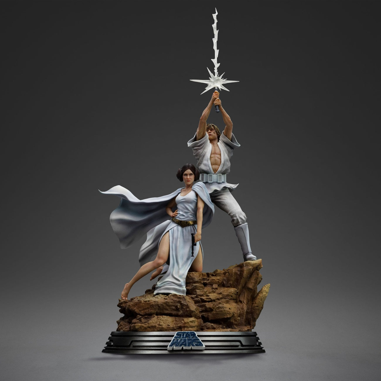 Produktbild Star Wars Deluxe Art Scale Staty 1/10 Luke och Leia 41 cm