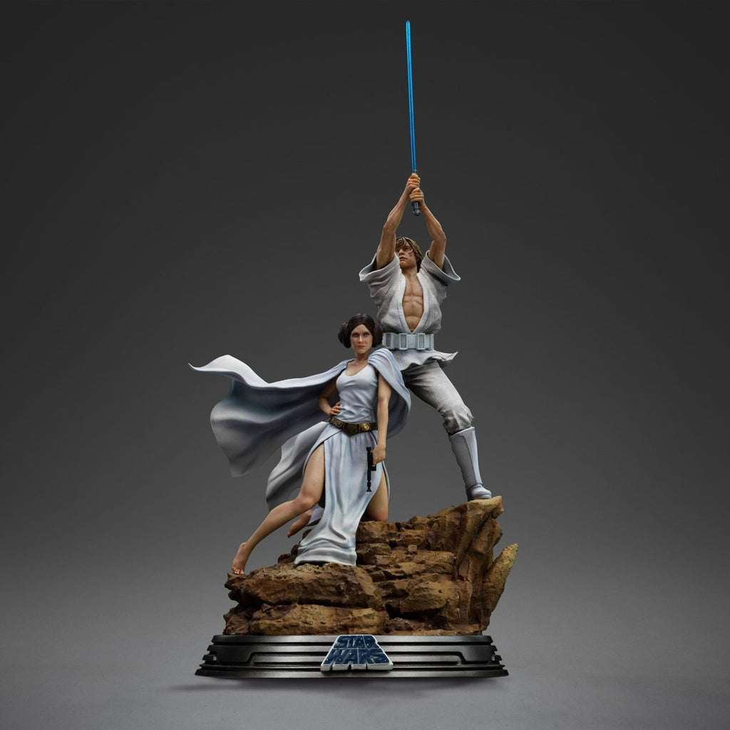Produktbild Star Wars Deluxe Art Scale Staty 1/10 Luke och Leia 41 cm