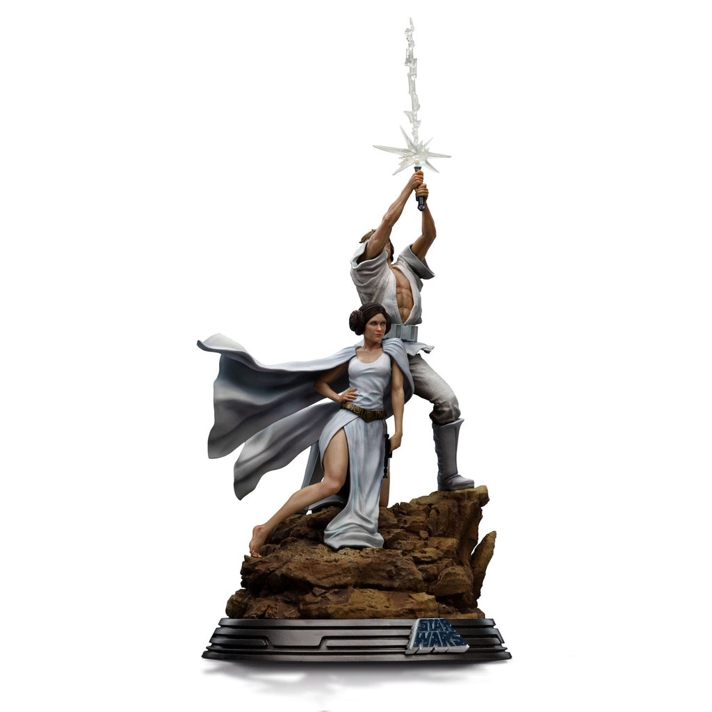 Produktbild Star Wars Deluxe Art Scale Staty 1/10 Luke och Leia 41 cm