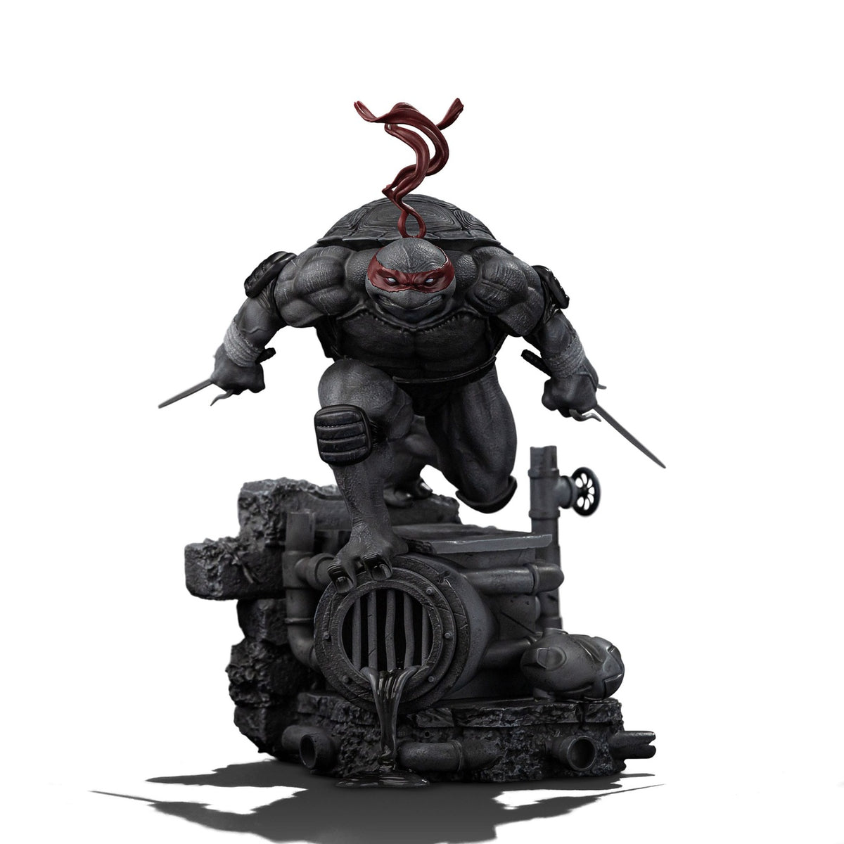Produktbild Teenage Mutant Ninja Turtles Art Scale-staty 1/10 Raphael Svartvit Variant 26 cm heo exclusive