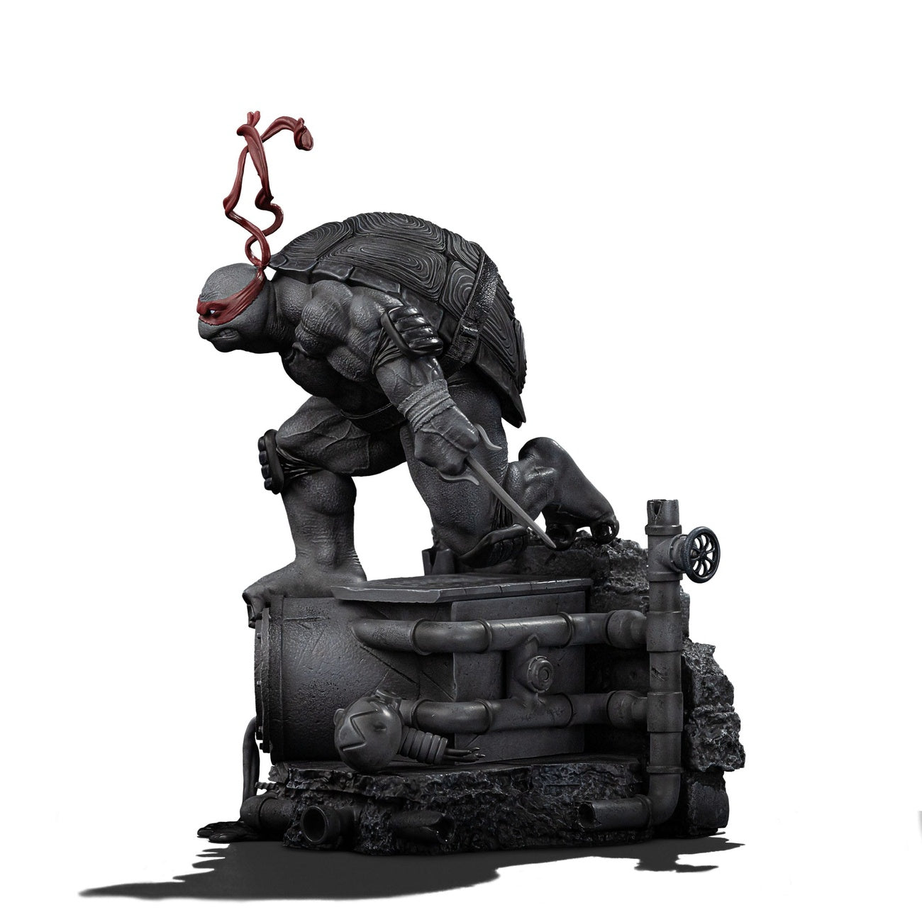 Produktbild Teenage Mutant Ninja Turtles Art Scale-staty 1/10 Raphael Svartvit Variant 26 cm heo exclusive