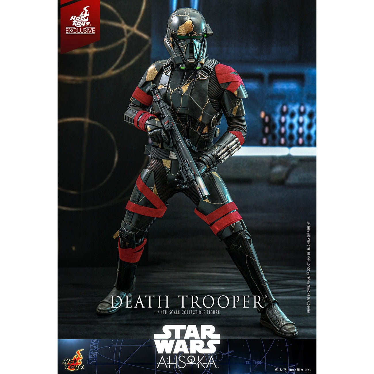Produktbild Star Wars: Ahsoka Television Masterpiece 1/6 Death Trooper actionfigur Hot Toys Exclusive 31 cm
