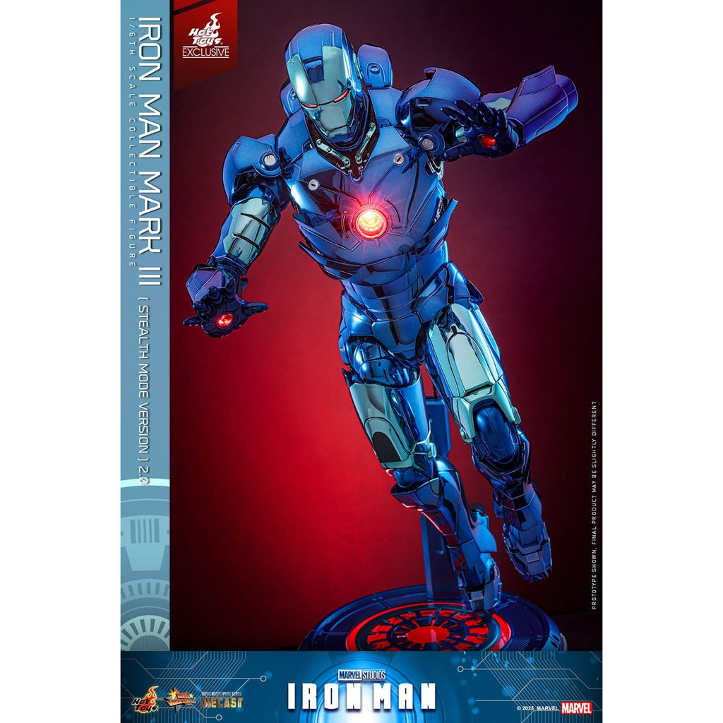 Produktbild Iron Man Movie Masterpiece Diecast actionfigur 1/6 Iron Man Mark III (Stealth Mode Ver.) 2.0 Hot Toys Exclusive 33 cm