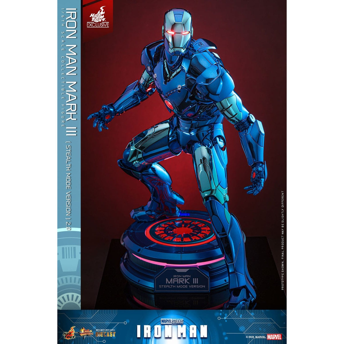 Produktbild Iron Man Movie Masterpiece Diecast actionfigur 1/6 Iron Man Mark III (Stealth Mode Ver.) 2.0 Hot Toys Exclusive 33 cm