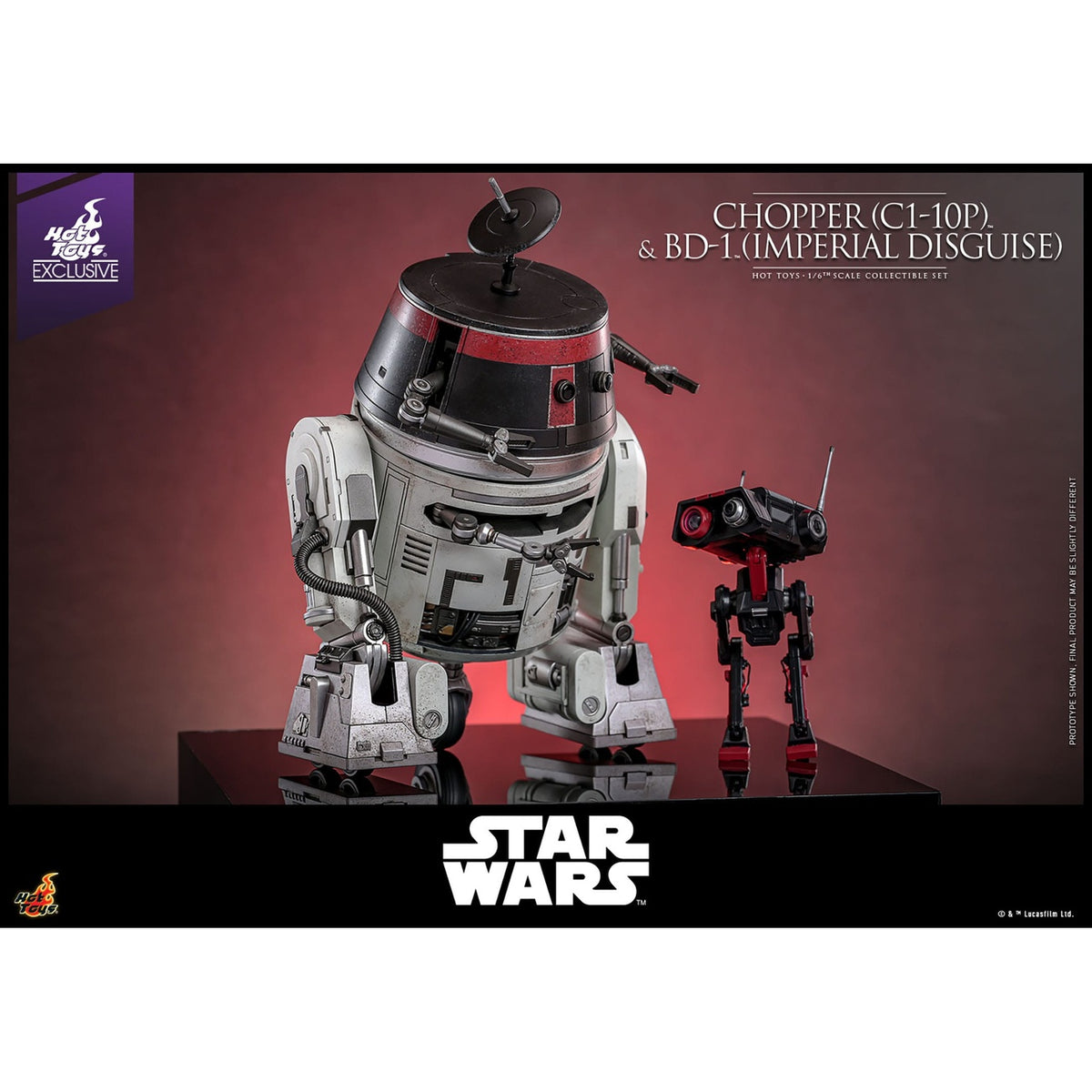 Produktbild Star Wars Actionfigurset 1/6 Chopper (C1-10P™) & BD-1™ (Imperial Disguise) 18 cm & 8 cm