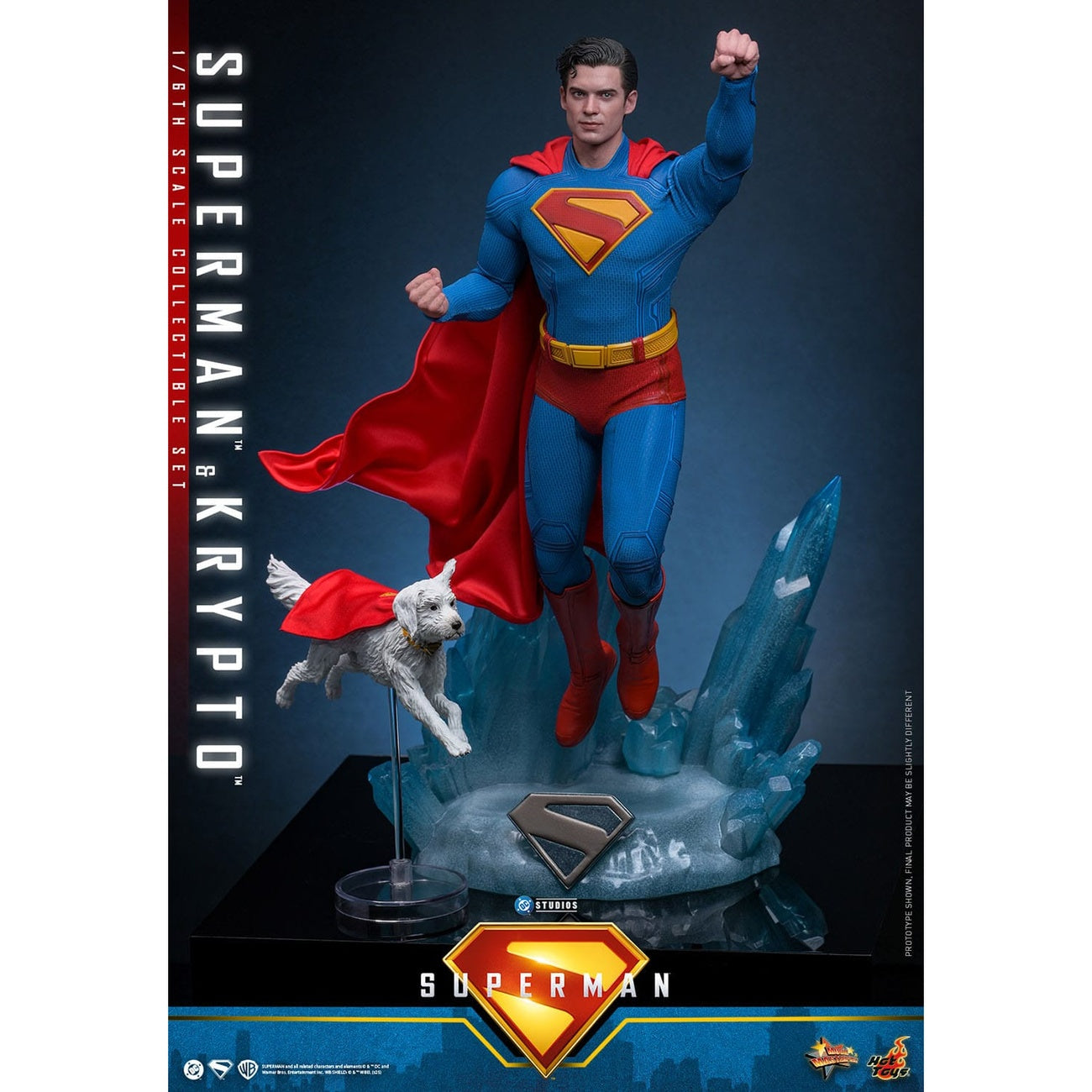 Produktbild Superman (2025) Movie Masterpiece actionfigur 1/6 Superman & Krypto 33 cm