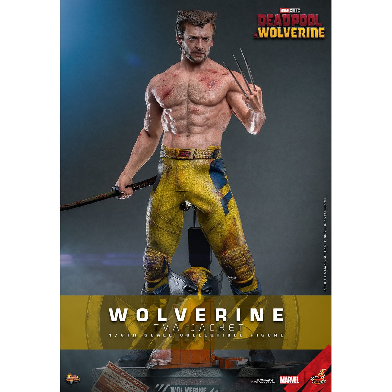 Produktbild Deadpool & Wolverine Movie Masterpiece actionfigur 1/6 Wolverine (TVA Jacket Version) 31 cm