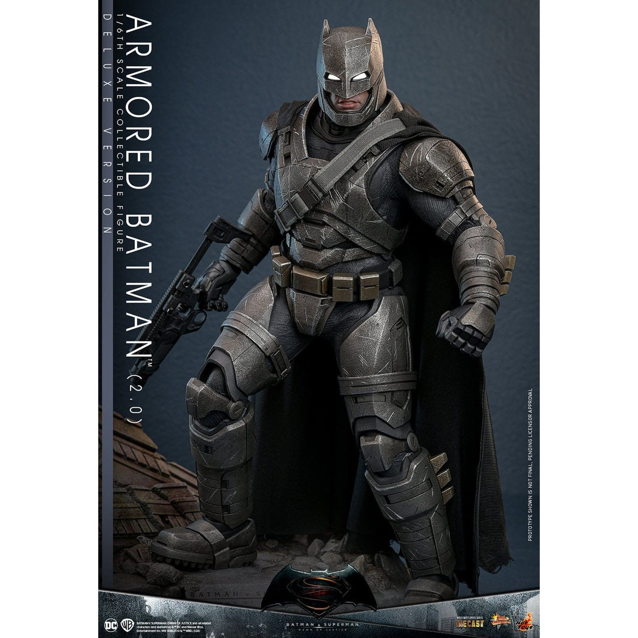 Produktbild Batman v Superman: Dawn of Justice Movie Masterpiece actionfigur 1/6 Armored Batman 2.0 (Deluxe Version) 33 cm