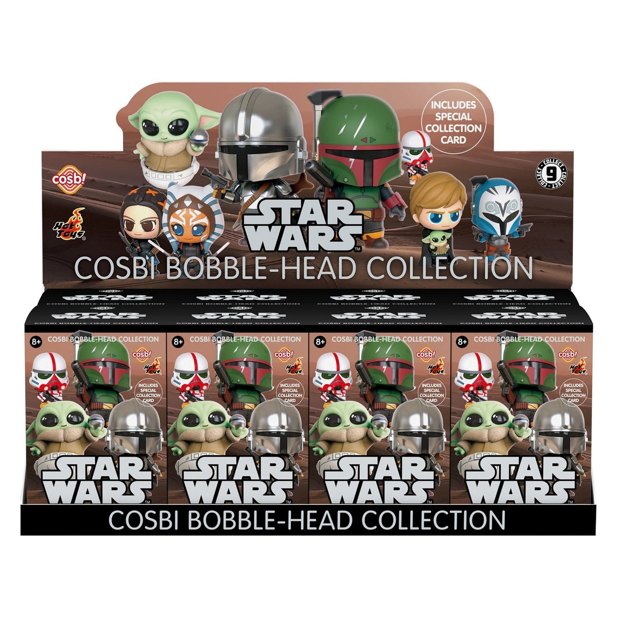 Produktbild Star Wars Cosbi Minifigurer Serie 1 8 cm Blind Box Display (8)