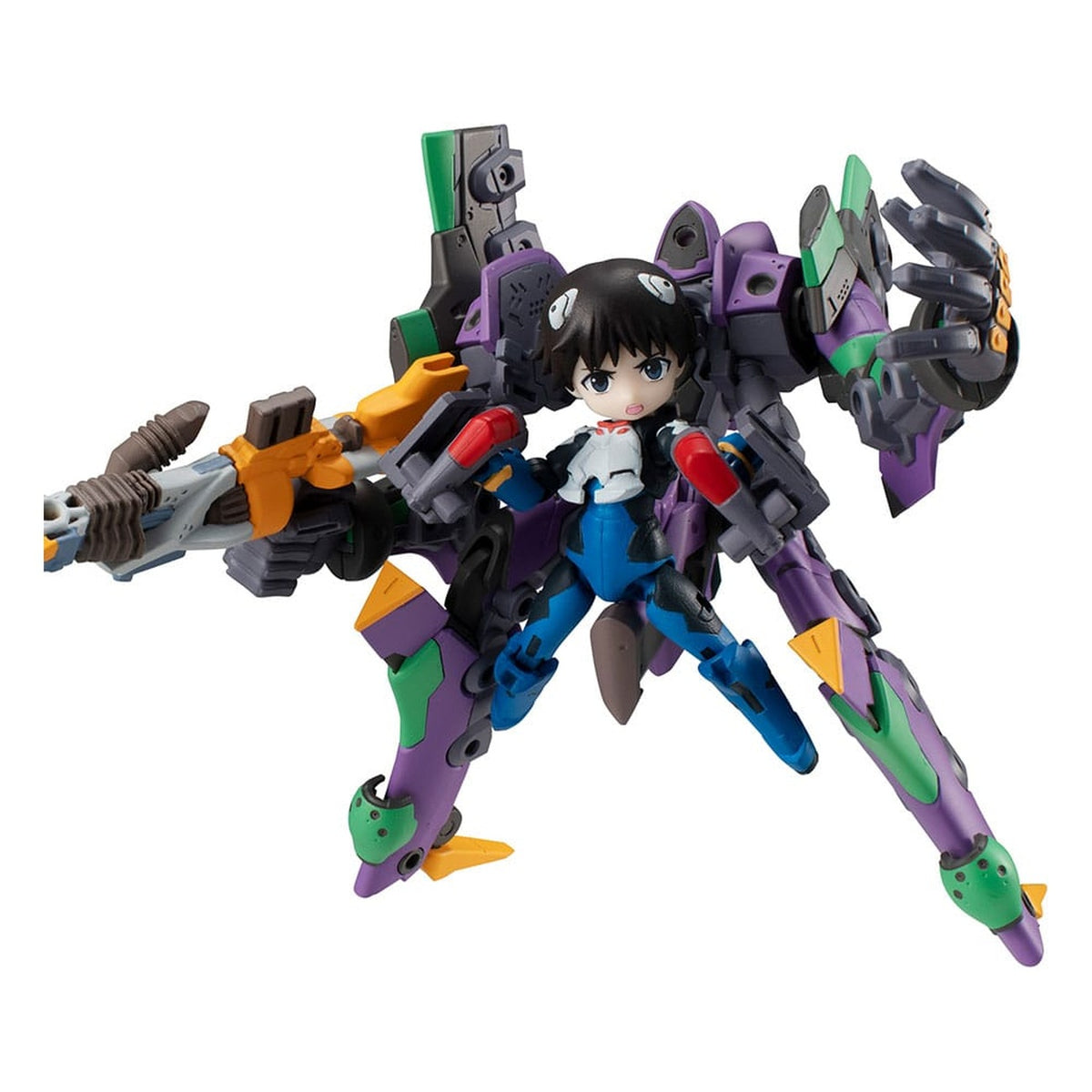 Produktbild Evangelion Desktop Army Actionfigur Shinji Ikari & Evangelion Unit-01 New Theatrical Edition 15 cm