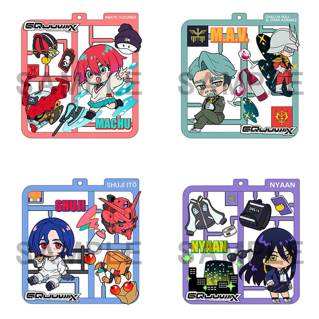 Produktbild Mobile Suit Gundam GQuuuuuuX Plat Collection hängsmyckesortiment (4)