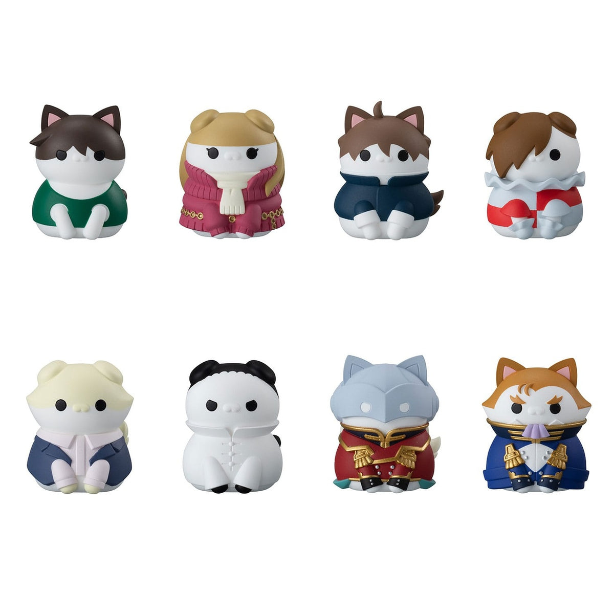 Produktbild Mobile Suit Gundam Mega Cat Project New Mobile Report Gundam Wing Nyandam samlarfigurer Cats Transformation Mission Accomplished! 3 cm sortiment (8)